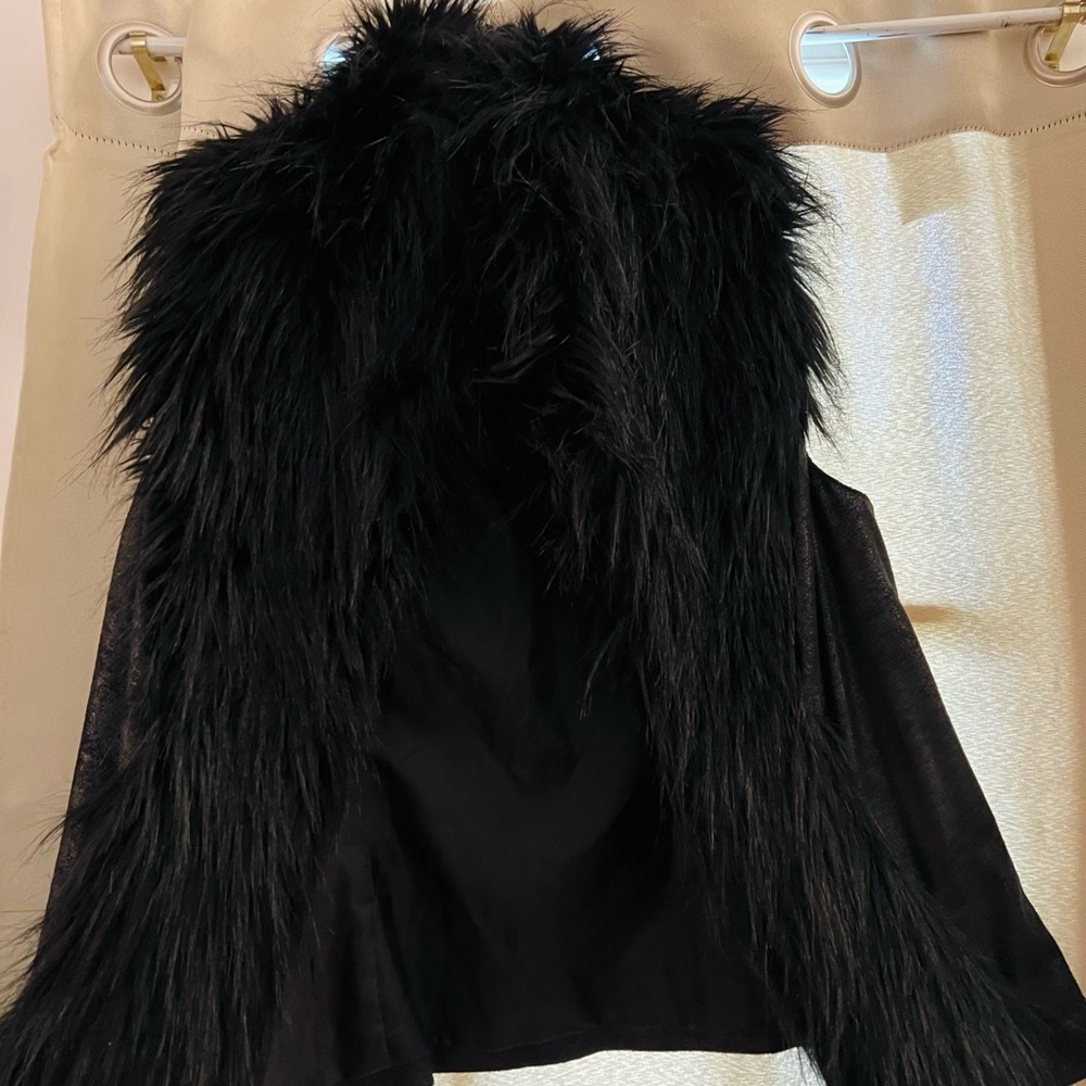 INC Vest with Faux Fur collar